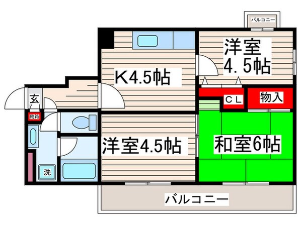 ＴＯＭＩＫＵＲＡ　Ⅰの物件間取画像